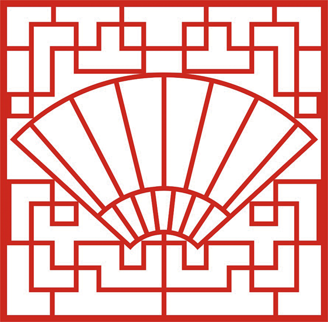 中国风古风古典传统元素花纹屏风边框边角装饰底纹png免抠ps素材