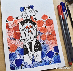 xiao岛采集到动漫游戏插画绘画