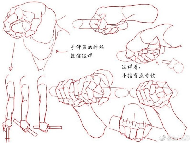 多种人体手部抓握教程仔细观察平时抓握东西时手的姿态p站画师0033id