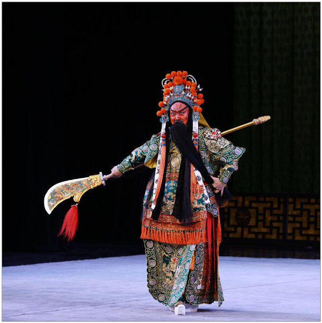 京剧《战长沙》陈少云饰演关羽