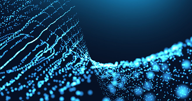 唯美彩色粒子背景素材闪亮光效图片打散飞溅颗粒效果背景蓝色高清背景