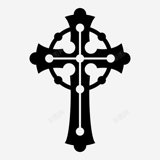十字架凯尔特十字架基督教图标页面网页平面电商创意素材