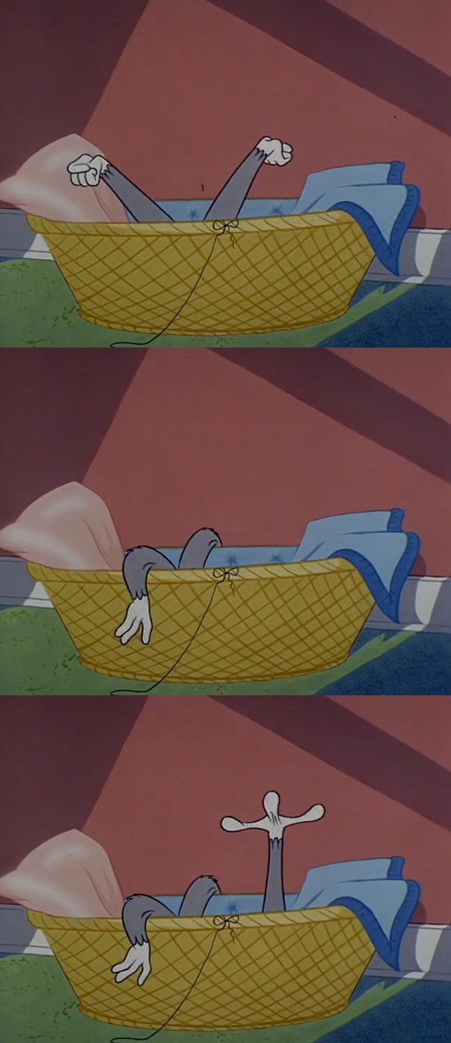 猫和老鼠三宫格动漫壁纸