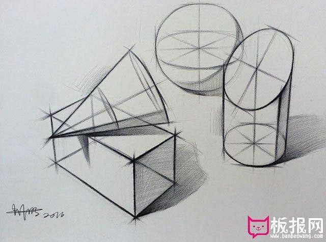 超適合初學者的幾何體素描入門圖片新手必收藏