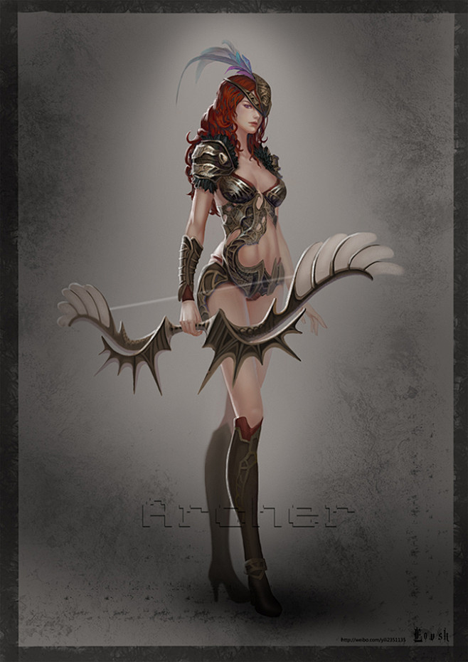 bilibili娘c从haunzeu转采于2017-04-15 21:03:55弓箭手人设,bili