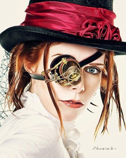 眼镜一直是蒸汽朋克打扮中的一项重要环节,.