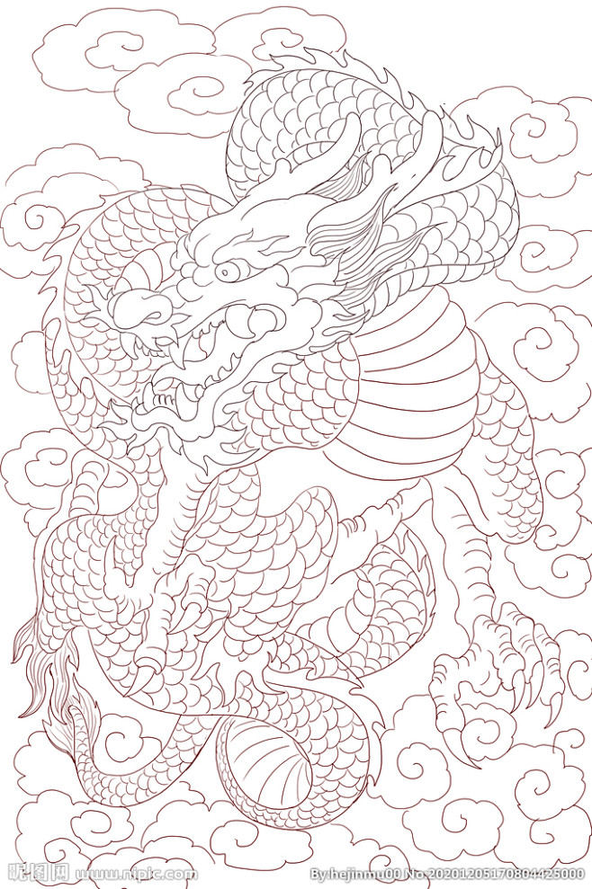 龙图片龙模板下载龙图白描龙图单龙图雕刻龙图线描龙图龙设计素材昵图