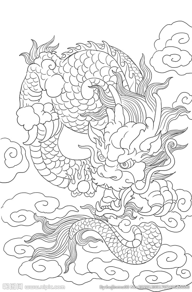 龙图片龙模板下载龙图白描龙图单龙图雕刻龙图线描龙图龙设计素材昵图