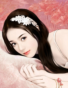 直到烟火都散尽采集到现代美女手绘