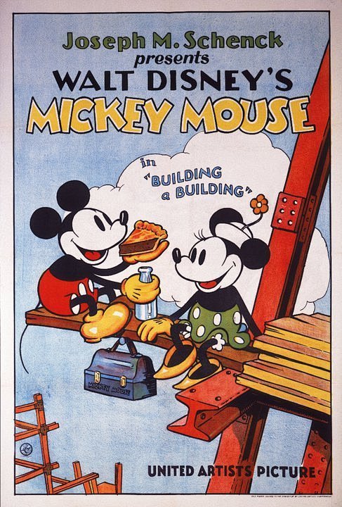 旧物志早期的米老鼠动画海报