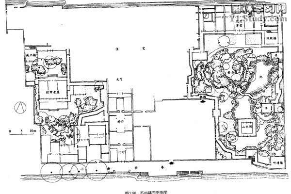 耦园平面图片