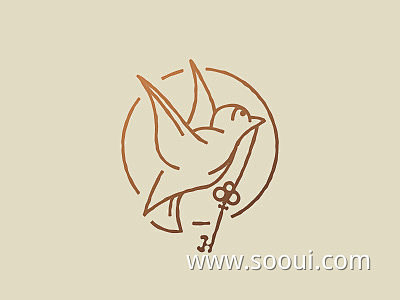候鸟南飞20款燕子元素logo设计ui设计作品logo形状logo首页素材资源