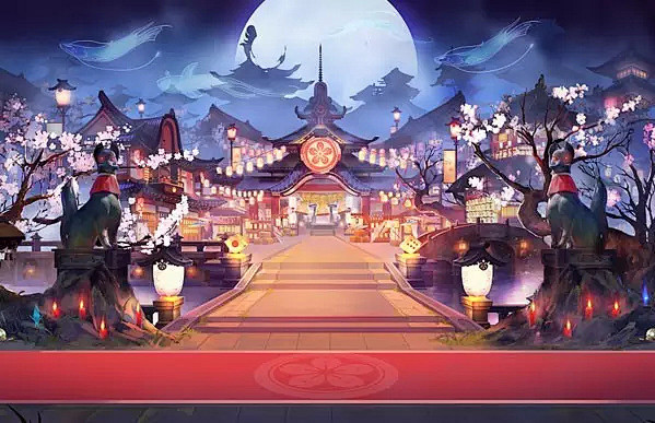 网易和风新作 阴阳师 白夜繁樱人鬼共生 Cg 原画 Ui 合集