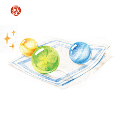 苏门山酒狂采集到【插画】陆集 · 水彩彩铅微景小物