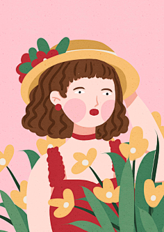 三本夏实采集到清新插画
