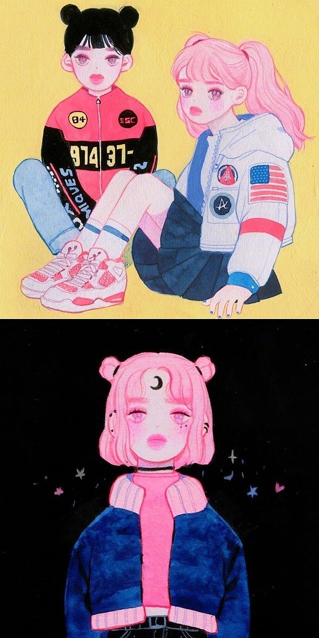 韩国插画师 fom图片