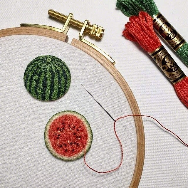 日本刺繡藝術家ipnot的創意刺繡作品太萌了67676767