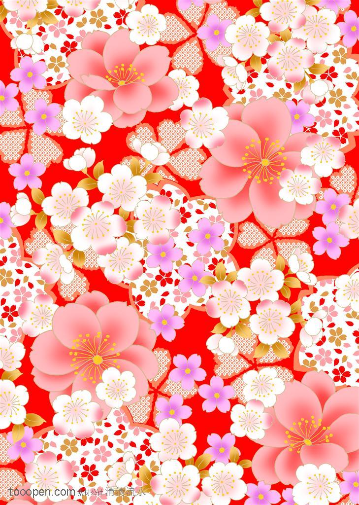 日式花纹 粉色梅花底纹图片设计素材 素材公社免费素材下载并参与传素材送现金活动
