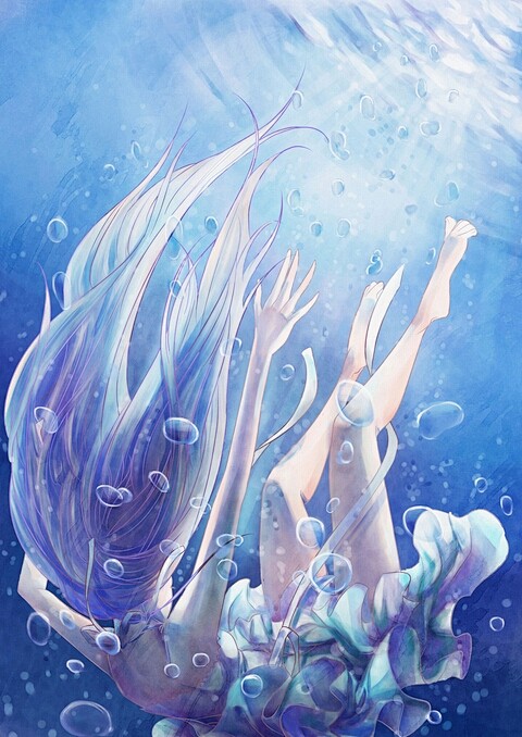 illustration|动漫水下