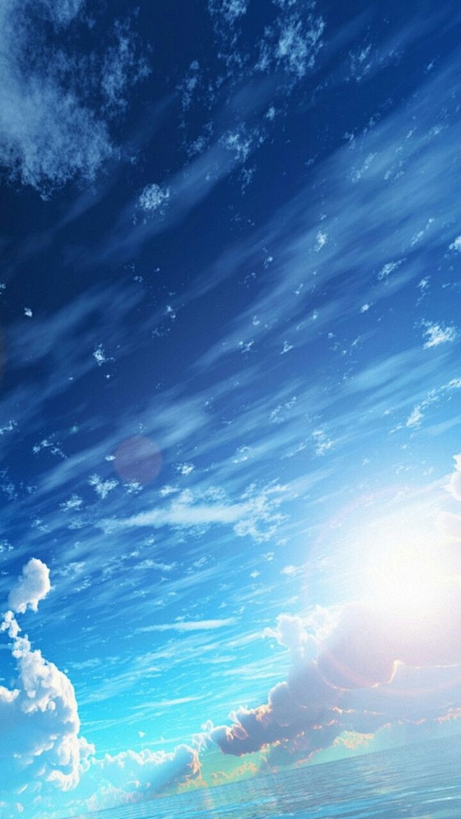 日系动漫卡通手绘唯美天空星空场景图片插画参考临摹426