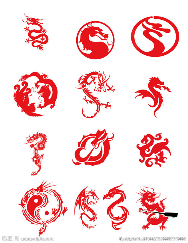 logo-龙-花瓣网|陪你做生活的设计师 | 中国龙logo图片