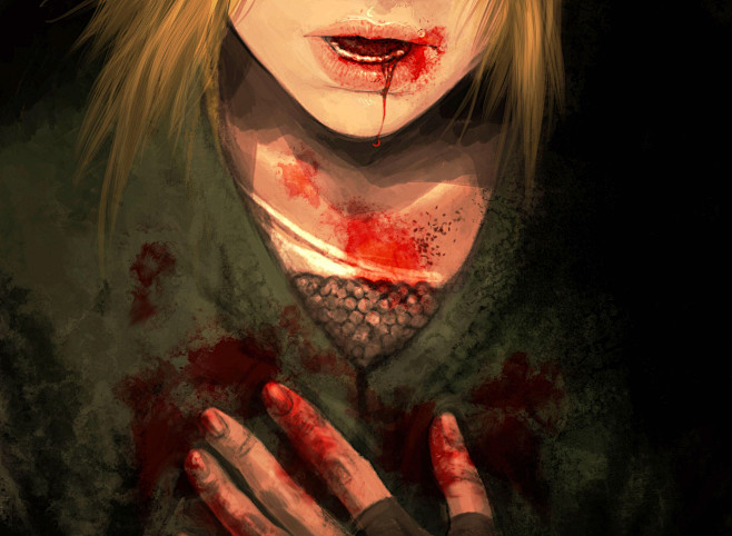 二次元虐耽美悲伤血二次元悲伤哭泣