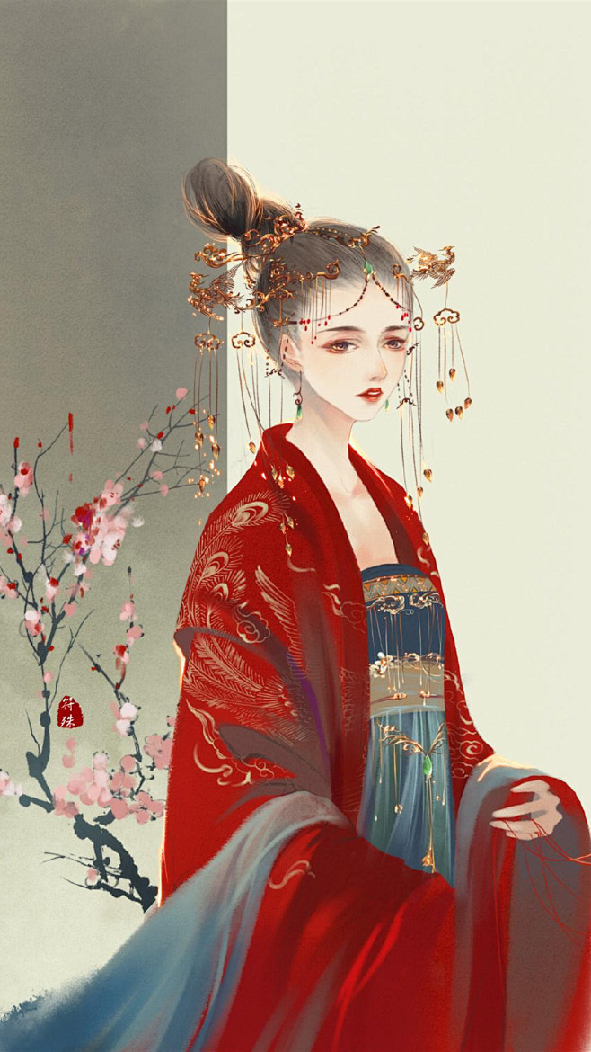 囍服凤冠霞帔古风