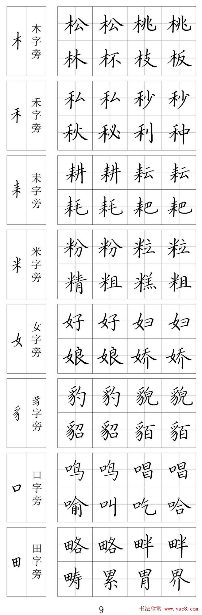 王云厚硬笔书法字帖钢笔楷书教材