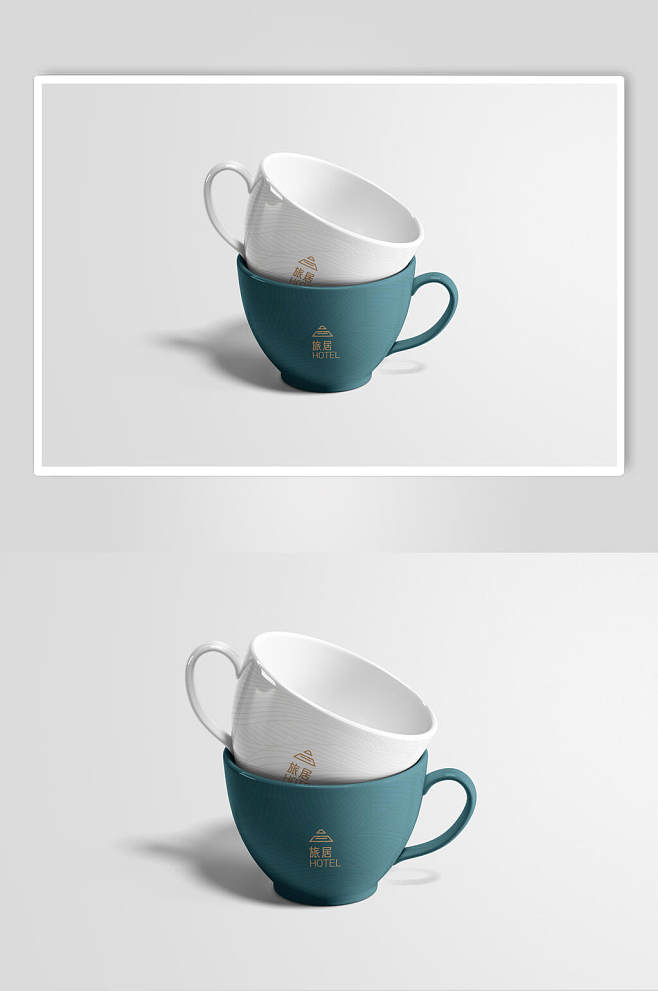 陶瓷杯品牌VI样机-众图网