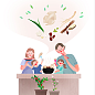亲子烹饪 休闲活动 亲子活动 亲子插图插画设计PSD ti332a4412