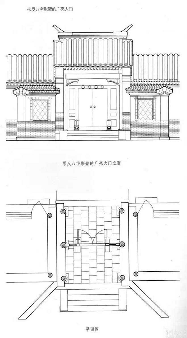 大门构造四合院