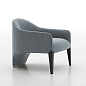 Argo Furniture Murcia Collection Lounge Chair (Fabric Neutral Grey V799-428) (Foam)