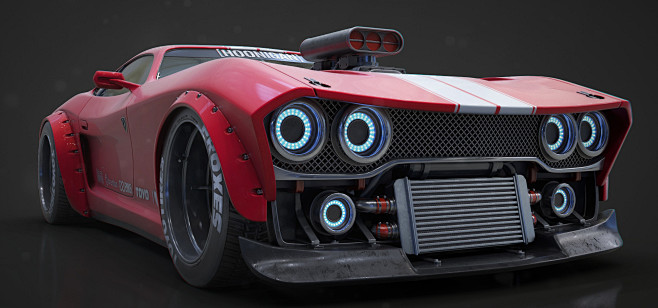 mobster, mathew o : i had loads of reference for muscle cars