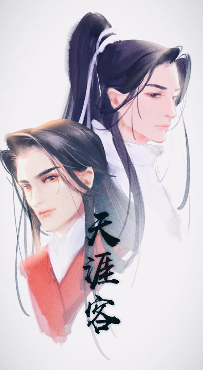 古言唯美古风手机插画壁纸天涯客图来自网络