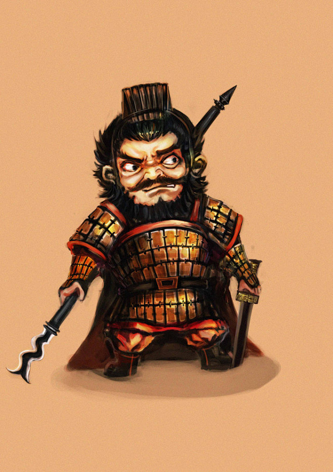 q版张飞含过程图