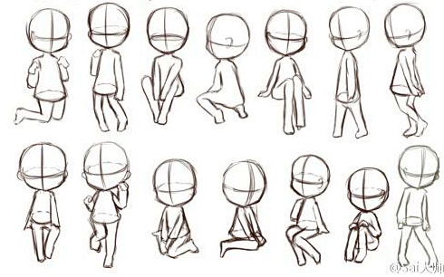 q版动漫角色设计之三头身q版人体结构教程角色基础设cg设计教程cg基础
