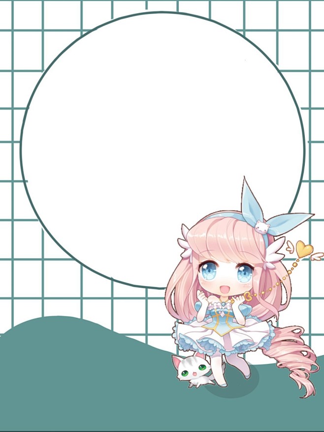 原创q版底图图中q版人物来自网络关注可抱