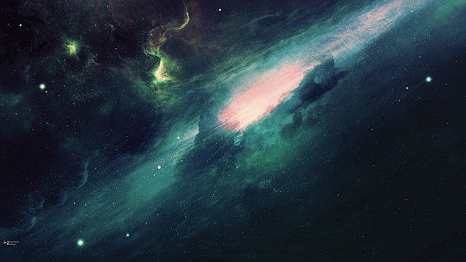 cc general 3360x1050 space universe galaxy nebul alpha