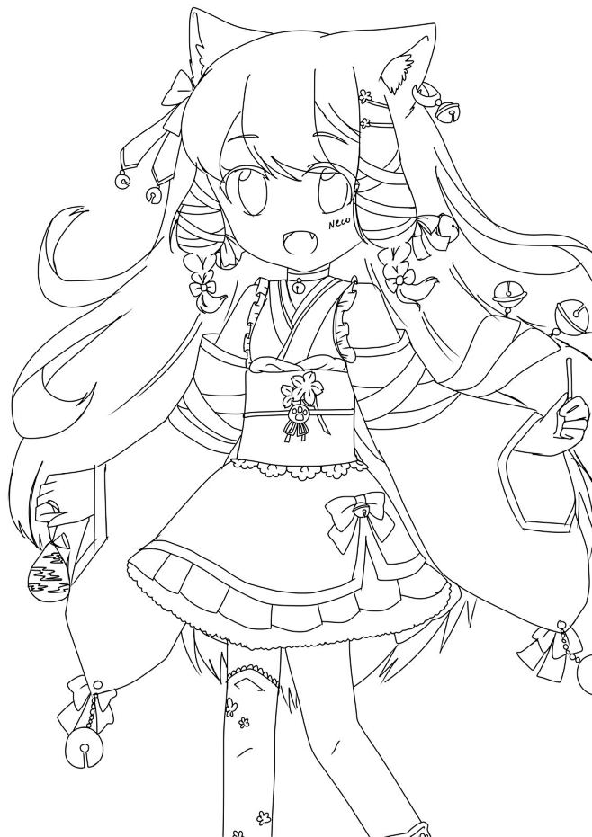 【勾线 日常】勾线 自己原创的线稿qwq_看图_线稿吧_百度贴吧