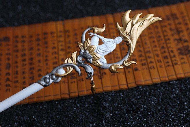 剑侠情缘3周边挂饰剑网三武器明教焚影双刀模型赤霄红莲22厘米淘宝网