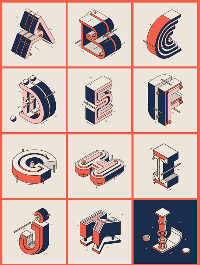 图形创意字母-花瓣网|陪你做生活的设计师