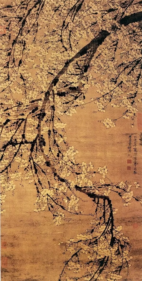 题梅花图杨无咎忽见寒梅树花开汉水滨不知春色早疑是弄珠人6767