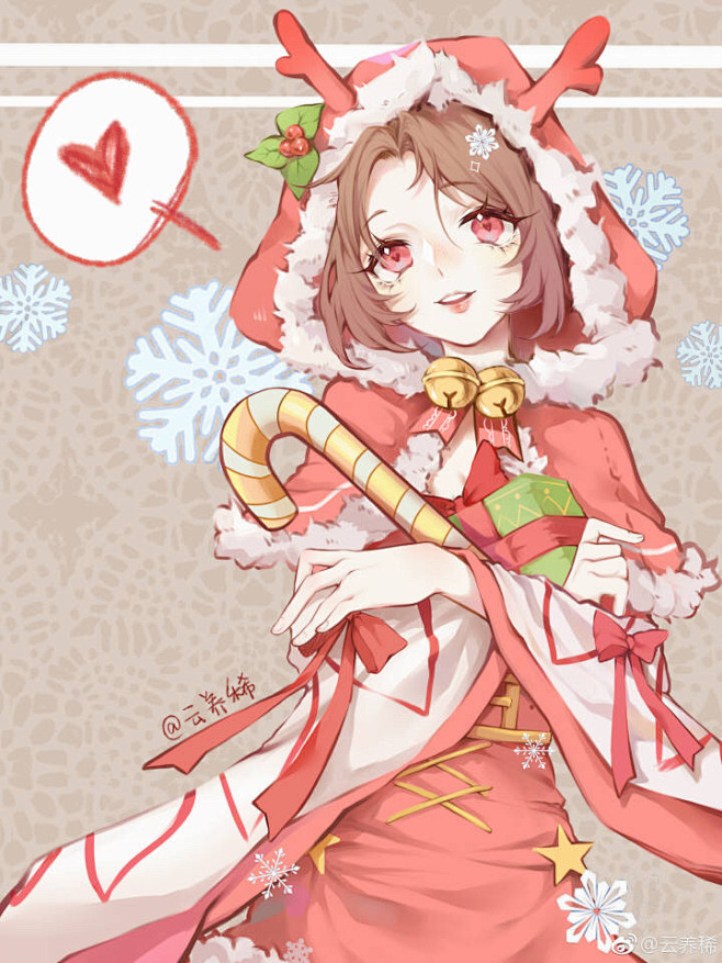 貂蝉王者荣耀头像壁纸圣诞