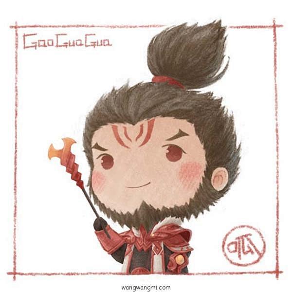 王者荣耀张飞禁血狂兽q版英雄头像王王迷