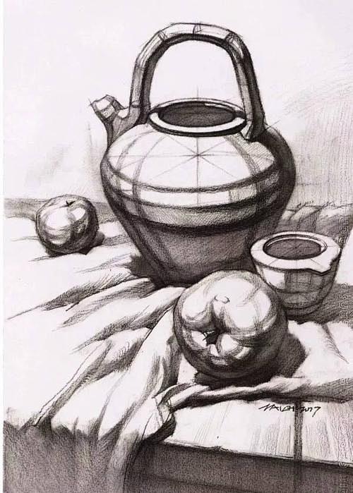 结构素描静物百度图片搜索
