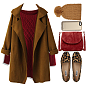 A fashion look from November 2014 featuring reversible dress, long sleeve coat and leopard flat shoes. Browse and shop related looks.