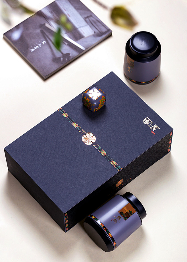 原创国潮茶叶包装高端两铁罐空礼盒通用散茶半斤纸盒包装厂家直销淘宝