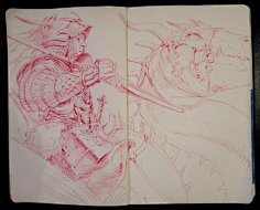 一半の歌采集到手绘插画
