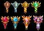 These were the final versions of the badges that correspond to the player's rank.