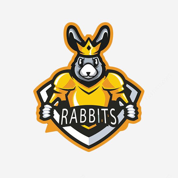 黄色兔子体育竞技游戏logo矢量图图标高清素材体育体育游戏竞技logo